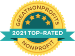 Great Non-profits 2021 top rated awards badge