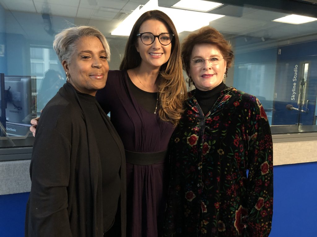 Theresa Staten, with WGN Radio host Anna Daviantes, and Dana Dornsife, founder of Lazarex Cancer Foundation.