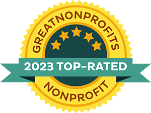 Great Non-profits 2023 top rated awards badge